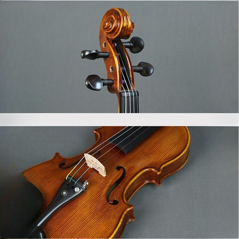 Thumbnail: Handmade Performance Level Violin Entry Level Beginner Solid Wood Violin Spruce 