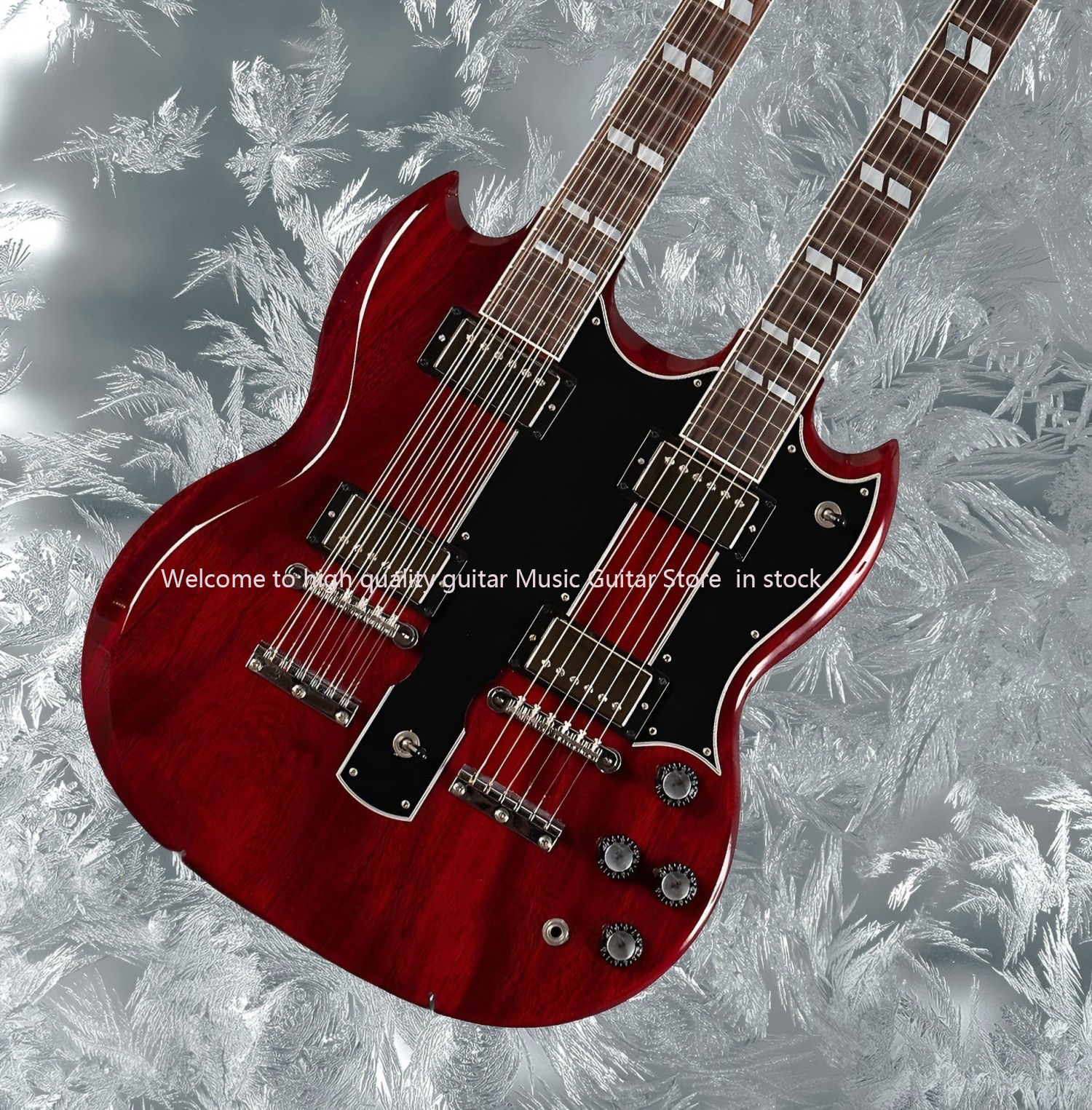 hotEDS1275 Custom Shop 2014 - Cherry electric guitar body mahogany fingerboard r