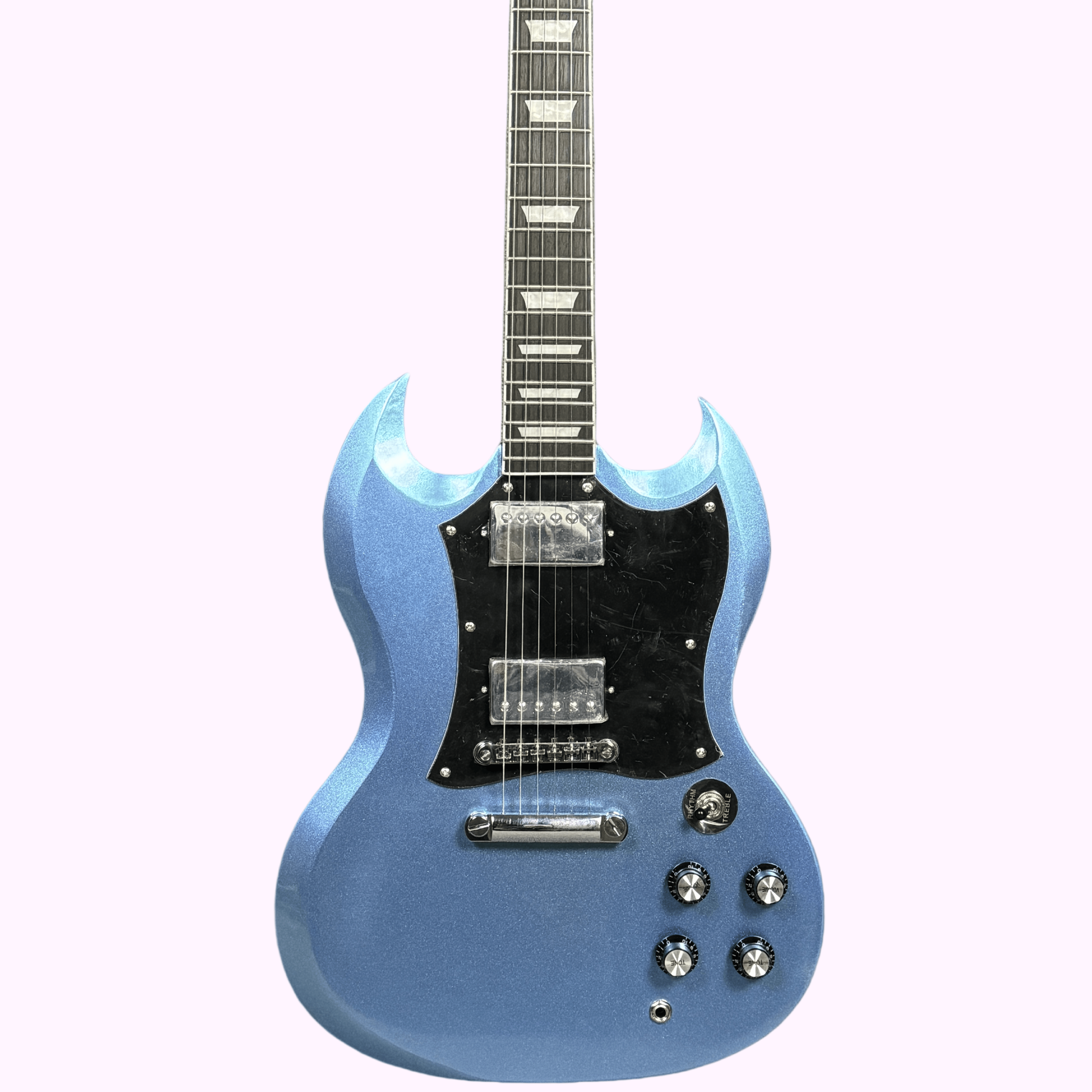 High Sound Quality Brilliant blue-SG Electric Guitar Rosewood Fingerboard Mahoga