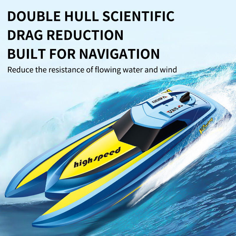Thumbnail: TX687  TX688 High-Speed RC  Speedboat 130 Brushed Motor Low Water Level Sensor M