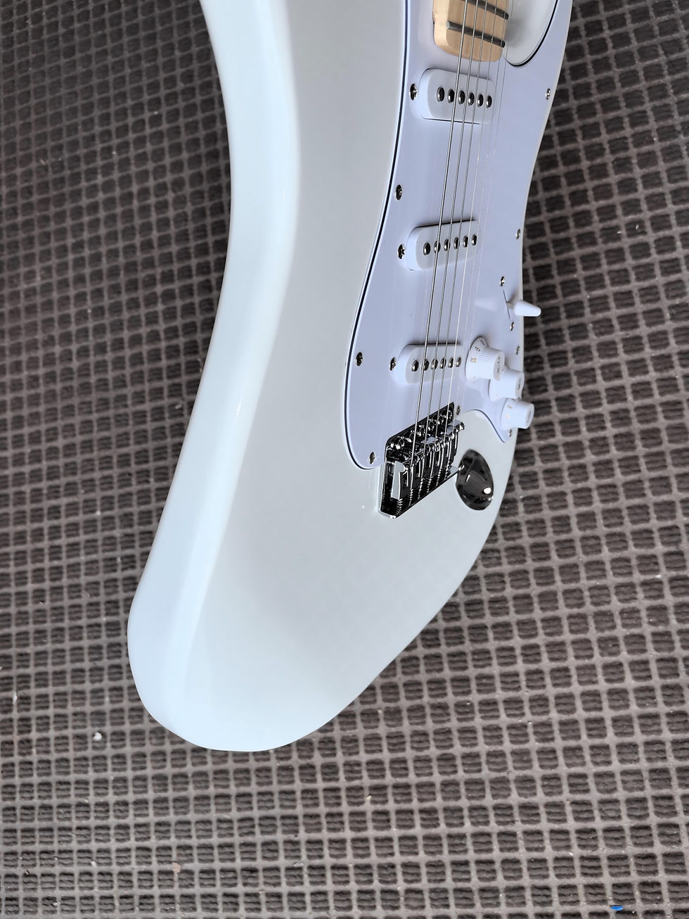 Thumbnail: white cork 6 string electric guitar