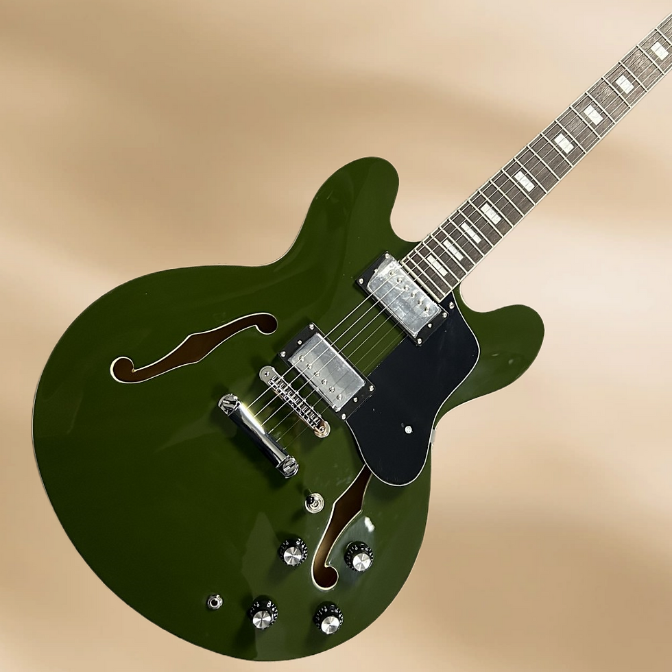 Thumbnail: Fine Craftsmanship Mlilitary Green Electric Guitar Rosewood Fingerboard Maple Gu