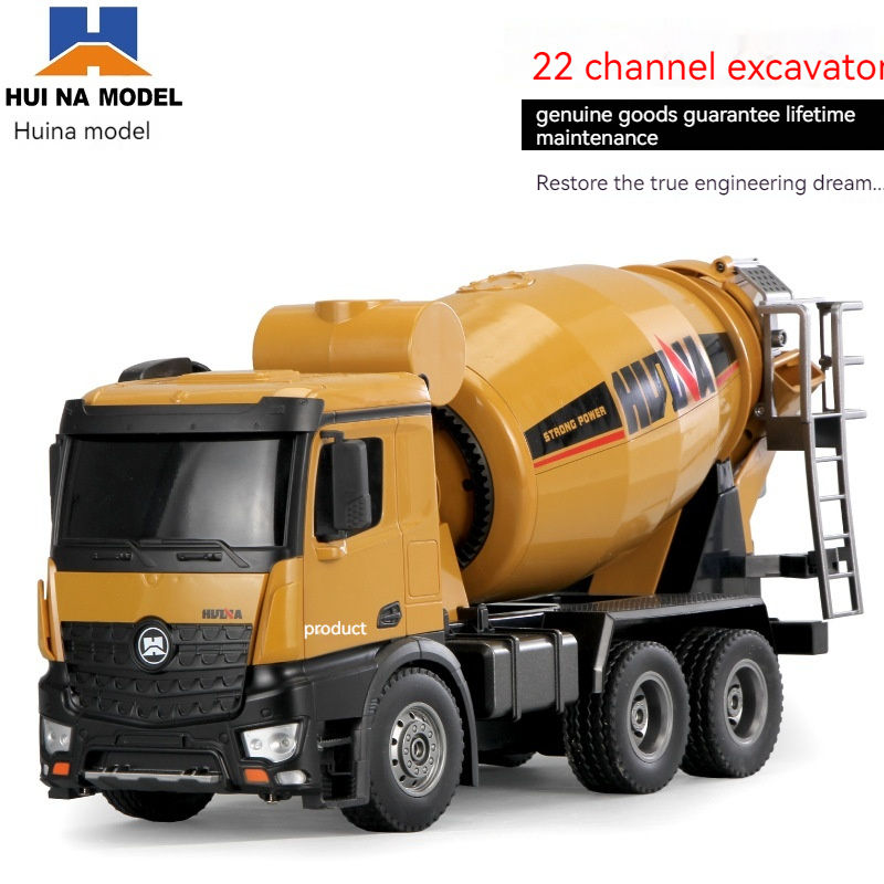 Thumbnail: RC Vehicle Huina 574 Mixer Concrete Mud Tanker   Vehicle Model Charging