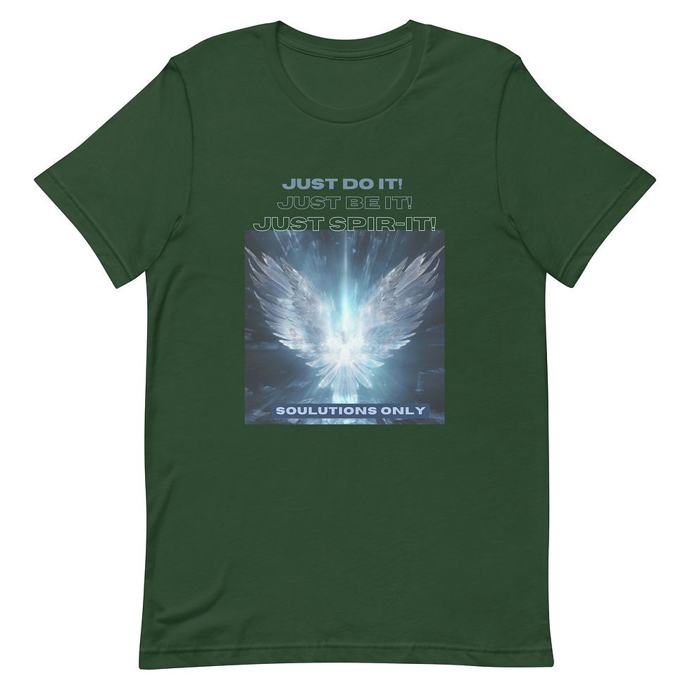Just be it Spiritual Unisex T-shirt green