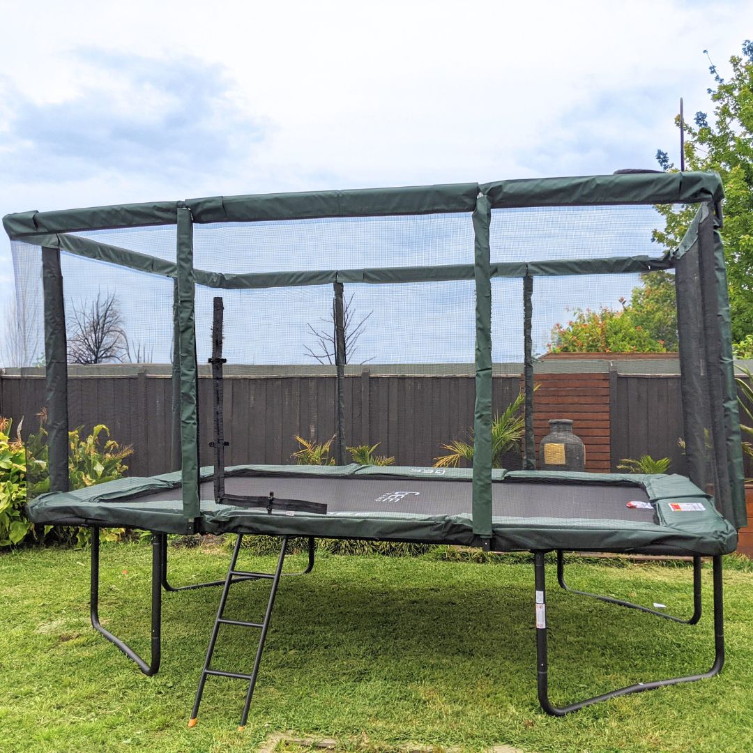 The GeeTramp range: six rectangles, three bounce options, one frame standard