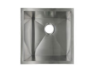 16 Gauge Stainless steel undermount Bar/prep sink with zero radius/squared design 