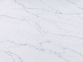 Calacatta Azul | Quartz slab photo | A white quartz with thin blue veining