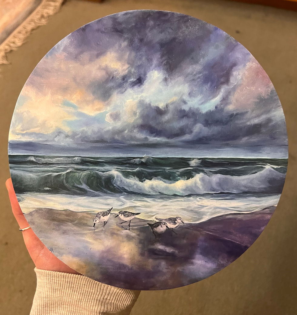 Thumbnail: Sanderlings on the Shore