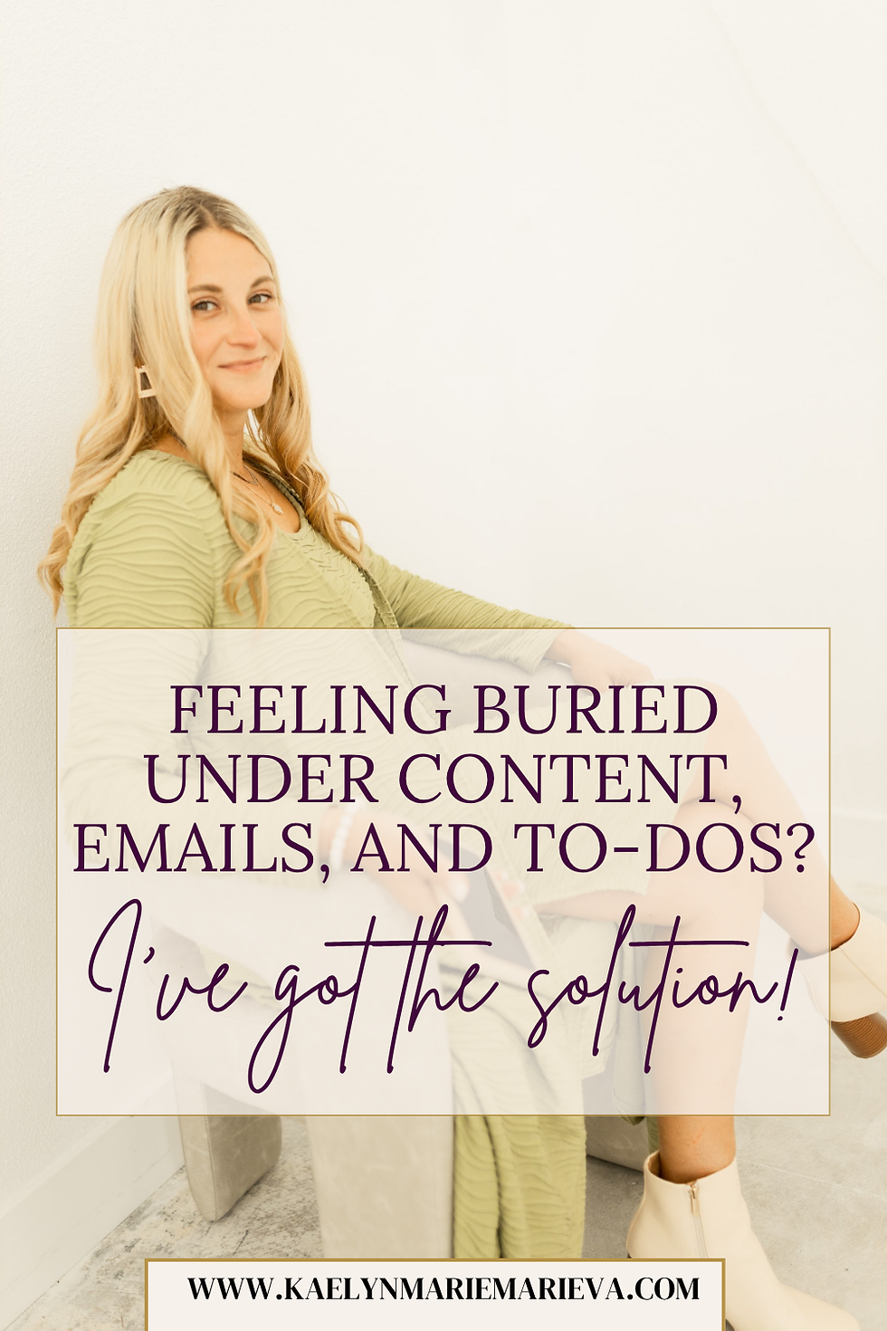 feeling buried under content, emails, and to-do's? I've got the solution!!
