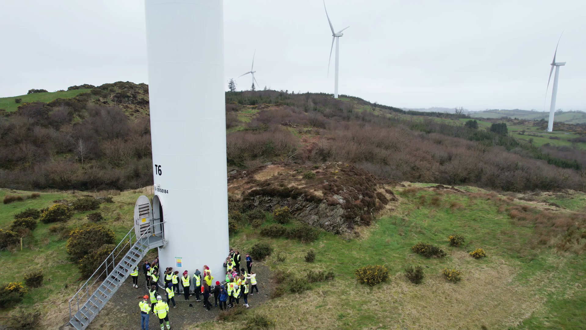 St. Oliver Plunkett NS Visit Old Mill Wind Farm and Build a “Human Turbine”