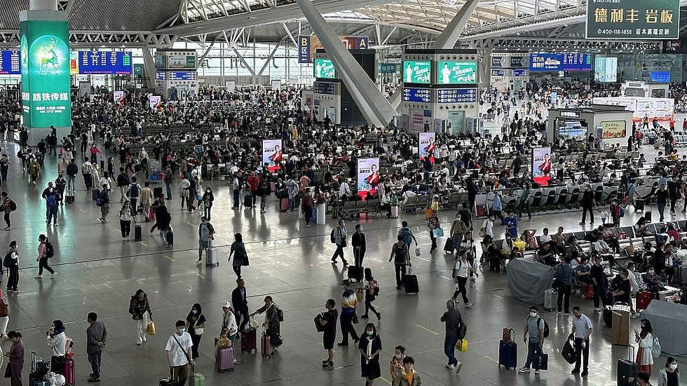 China se moviliza en masa por el Día del Trabajador: más de 344 millones de viajes en un solo día