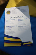 weekend schedule card