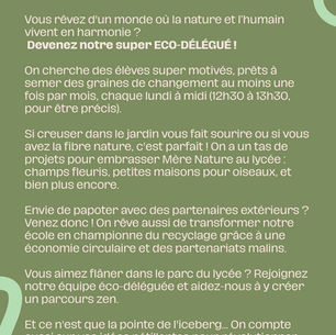 Devenir éco-délégués !
