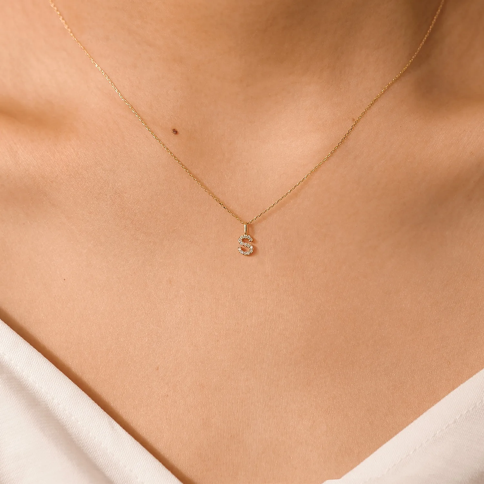 Thumbnail: S Pavé Pendant