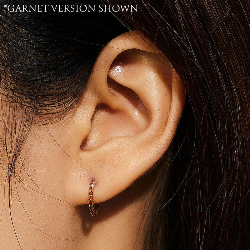 Thumbnail: Tanzanite Pavé Huggies