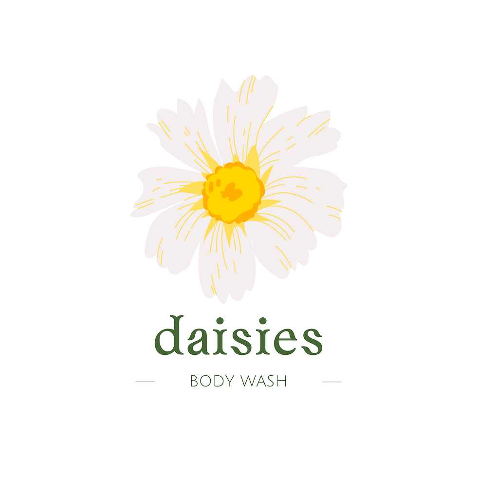 Olive Green Flat Illustrated Floral Soap Business Logo