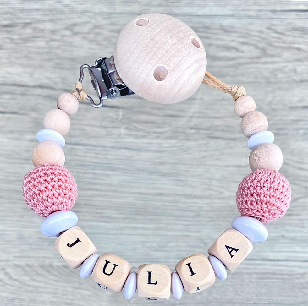 Attache tétine personnalisée / doudou personnalisé