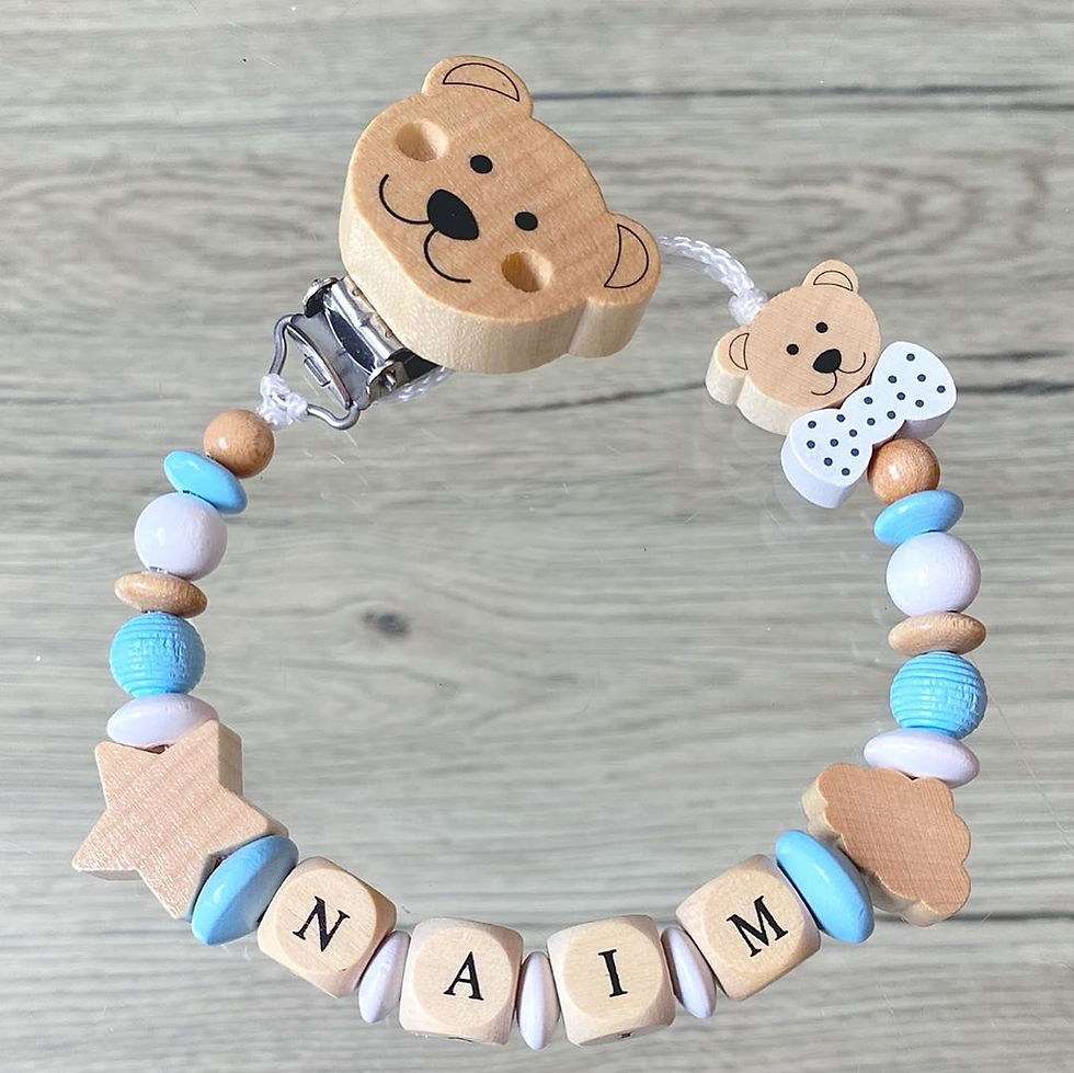 Attache tétine / doudou personnalisé