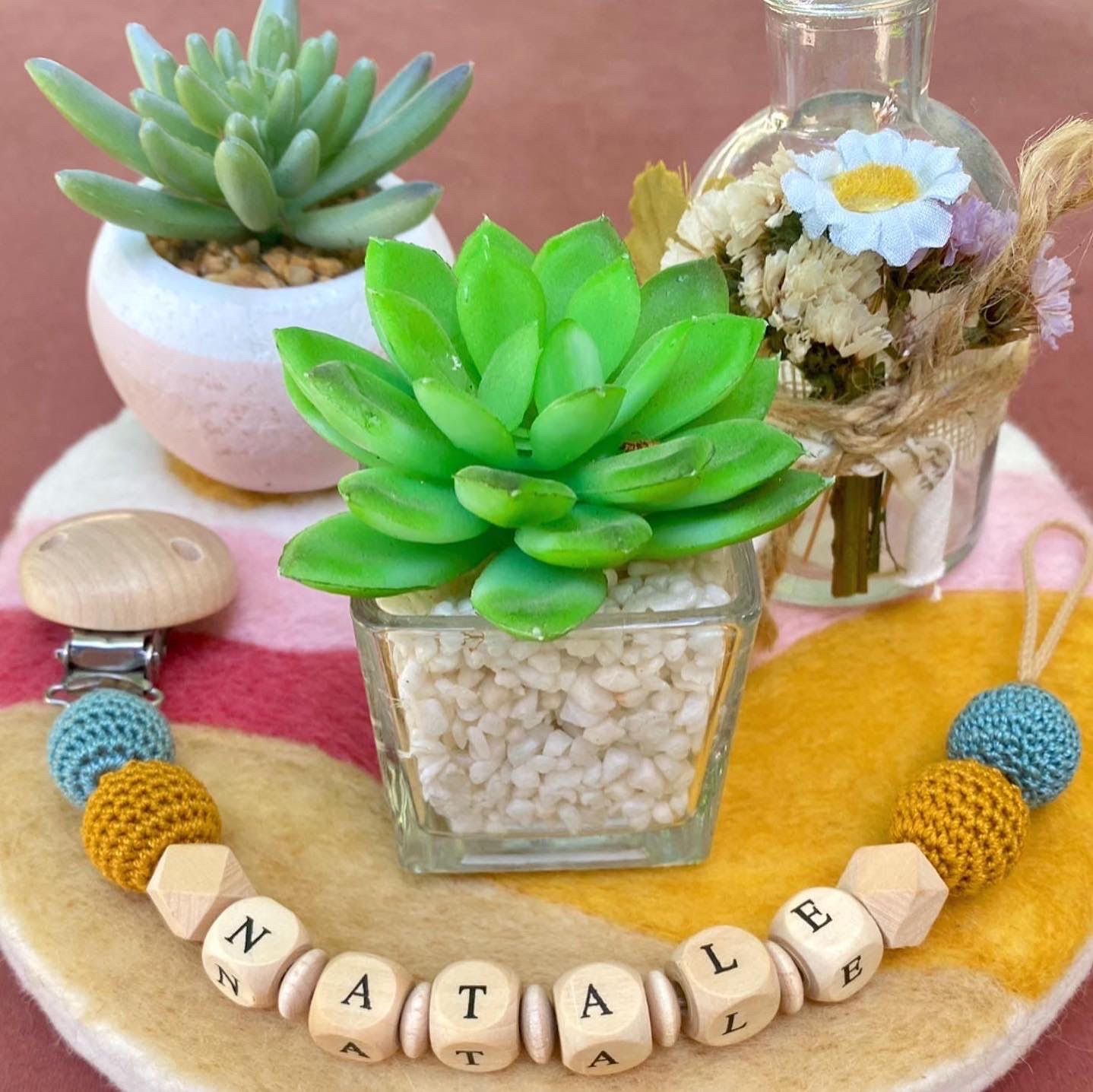 Attache tétine personnalisée / doudou personnalisé