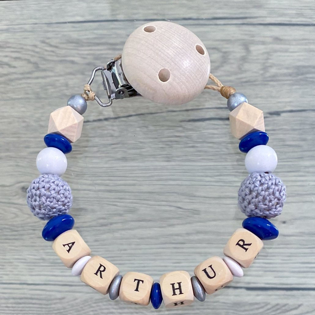 Attache tétine / doudou personnalisé