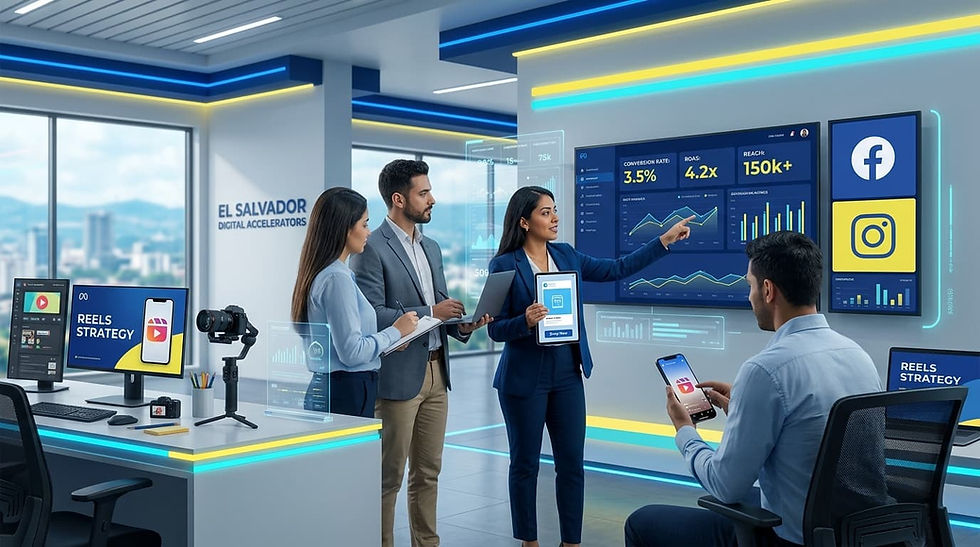 Agencia de publicidad en El Salvador gestionando campañas de Meta Ads