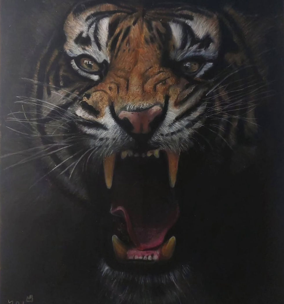 Pastel drawing by Yali Alpert