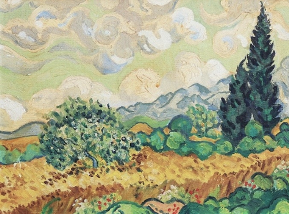 Copy of A Wheatfield with Cypresses (1946) by Fernando Zóbel (Image from https://www.nationalgallery.sg/sg/en/about/media-centre/Discover-the-beauty-of-order-in-abstraction-with-National-Gallery-Singapore-s-landmark-exhibition-Fernando-Z-bel--Order-is-Essential,-featuring-the-transcontinental-and-cosmopolitan-artist-.html)