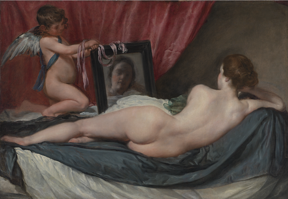 Rokeby Venus by Diego Velazquez (1647-51), oil on canvas (Image from https://www.nationalgallery.co.uk/products/the-toilet-of-venus-the-rokeby-venus-print/p_NG2057)