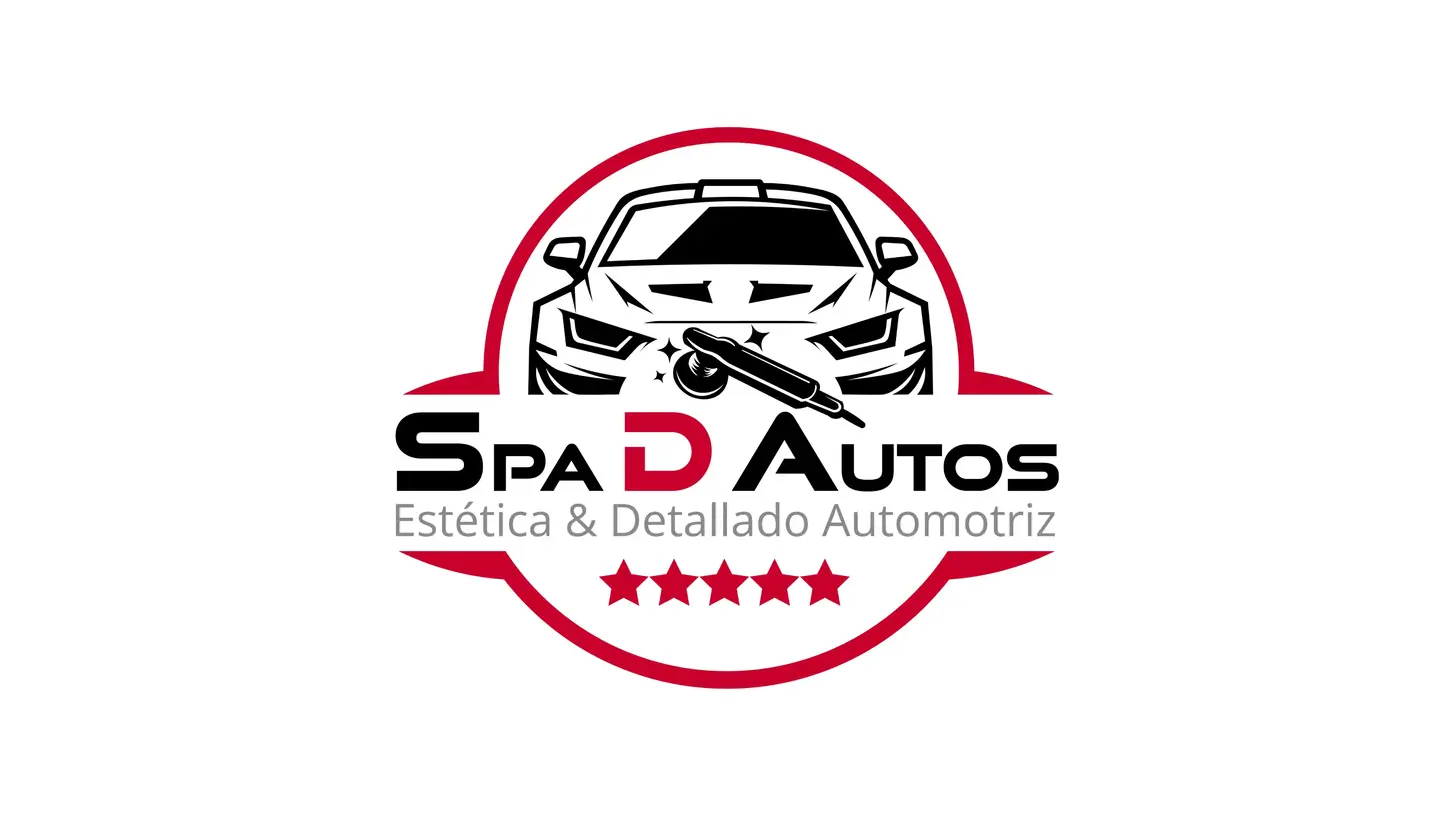 Logotipo vertical de SpaDAutos sobre fondo claro
