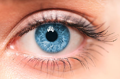 iris oeil bleu lymphatique