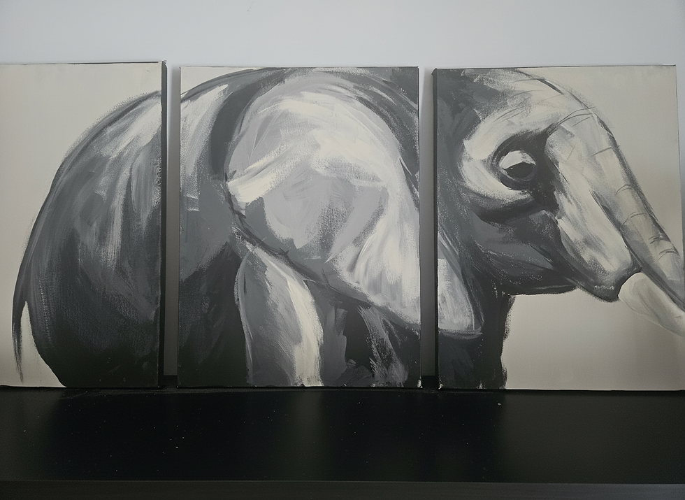 Acrylic Elephant Canvas