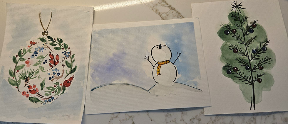 Watercolour Card Prints