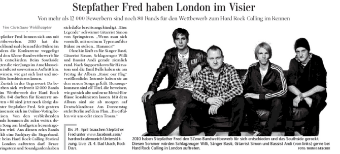 Stepfather Fred mit meinem Pressefoto