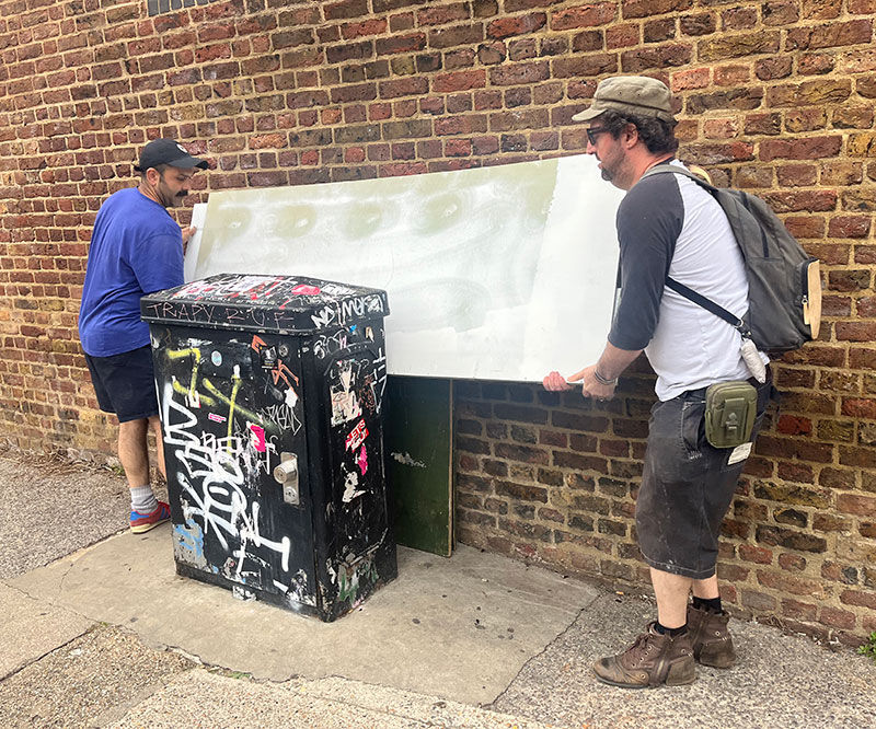 The A-team. So much of the work is shifting bits of wood and trying not to cut your hands or break your back.