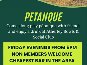 Pétanque Fridays from 5pm