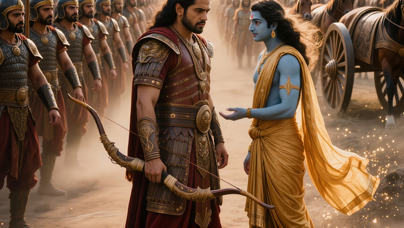 Agir sem se prender: o ensinamento radical do desapego na Bhagavad Gita