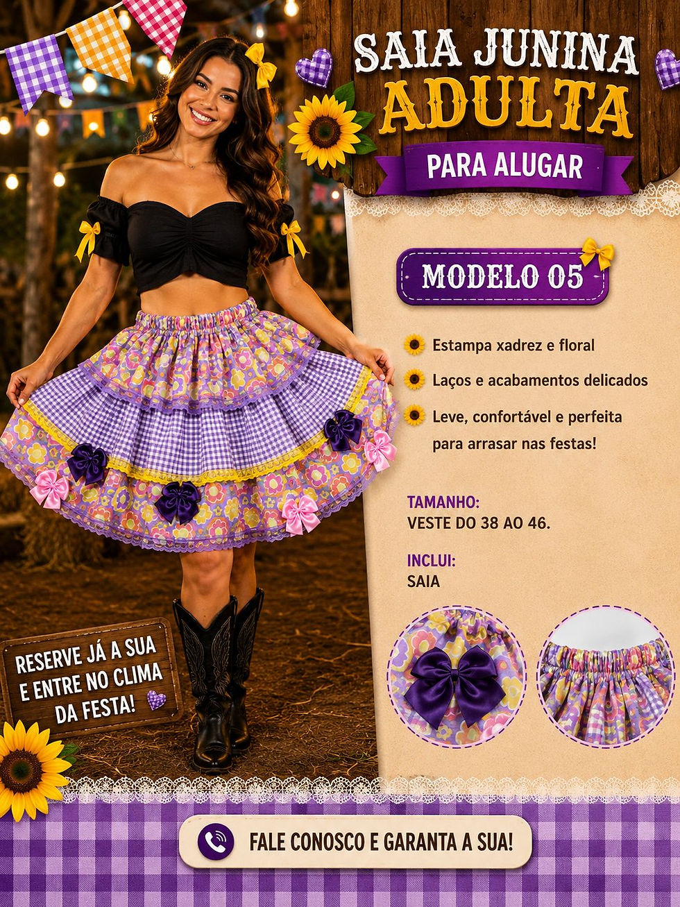 Miniatura: Aluguel Saia Junina Caipira