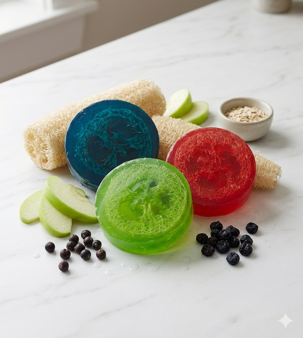 our loofah soap collection