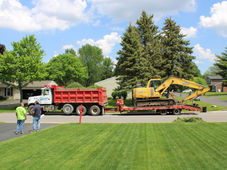 The Excavator Has Arrived And Construction Has Begun!
