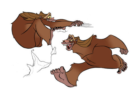 Alma Character Design pose sheet