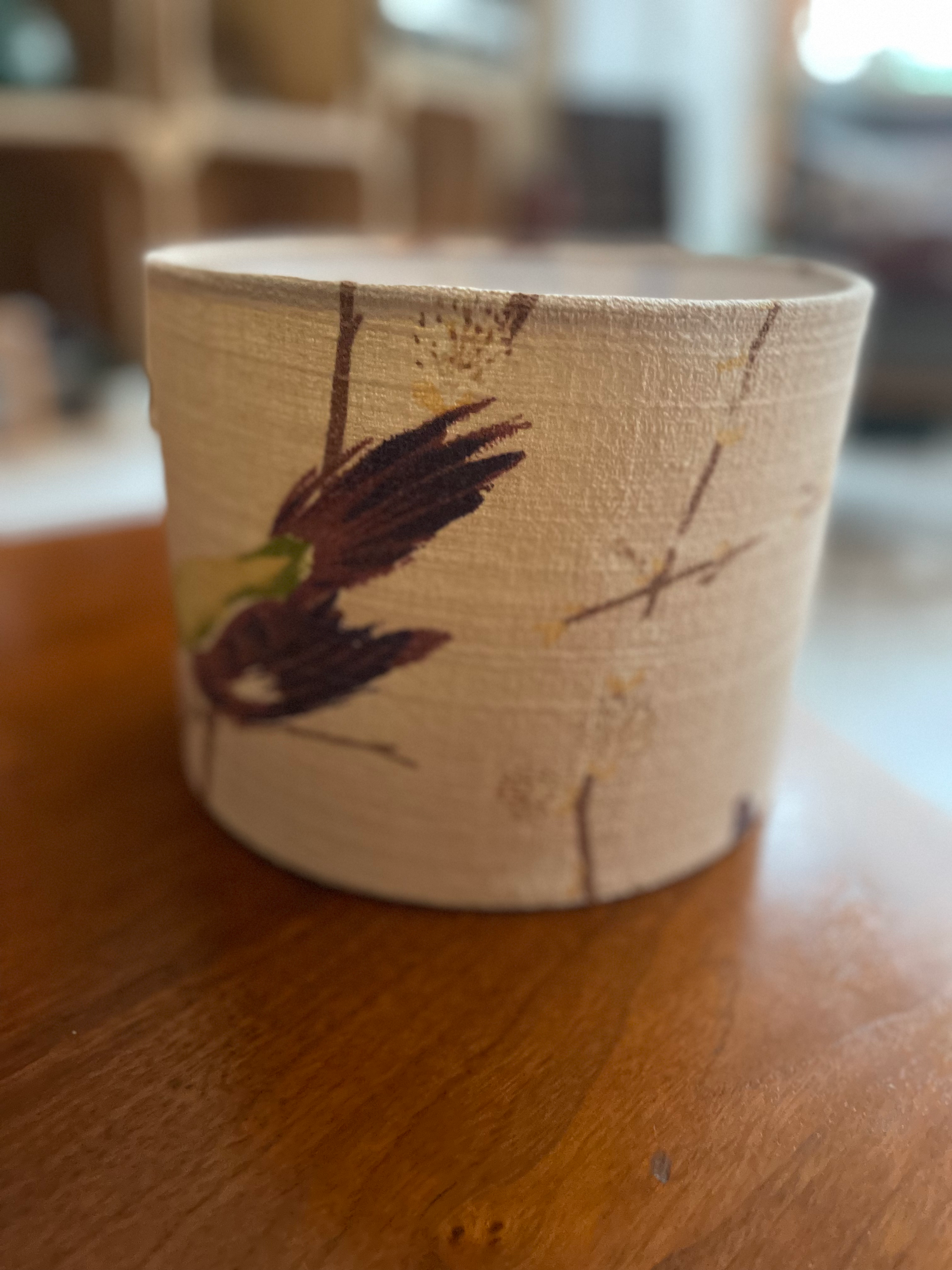 Bird Motif Lampshade 