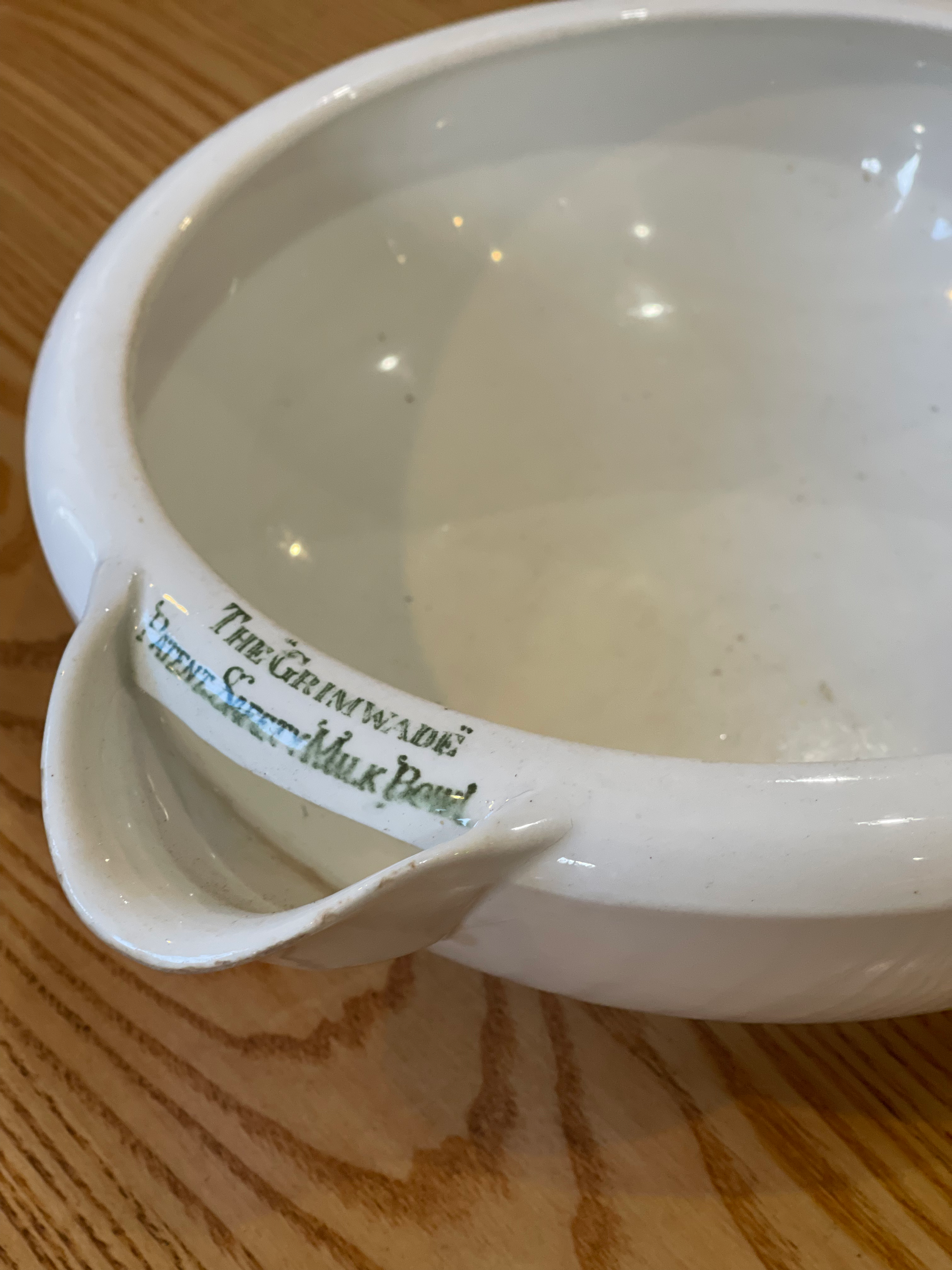 Antique Grimwade Milk Bowl 