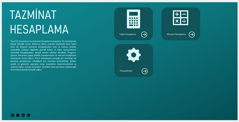 Excel Tazminat Hesaplama Programı