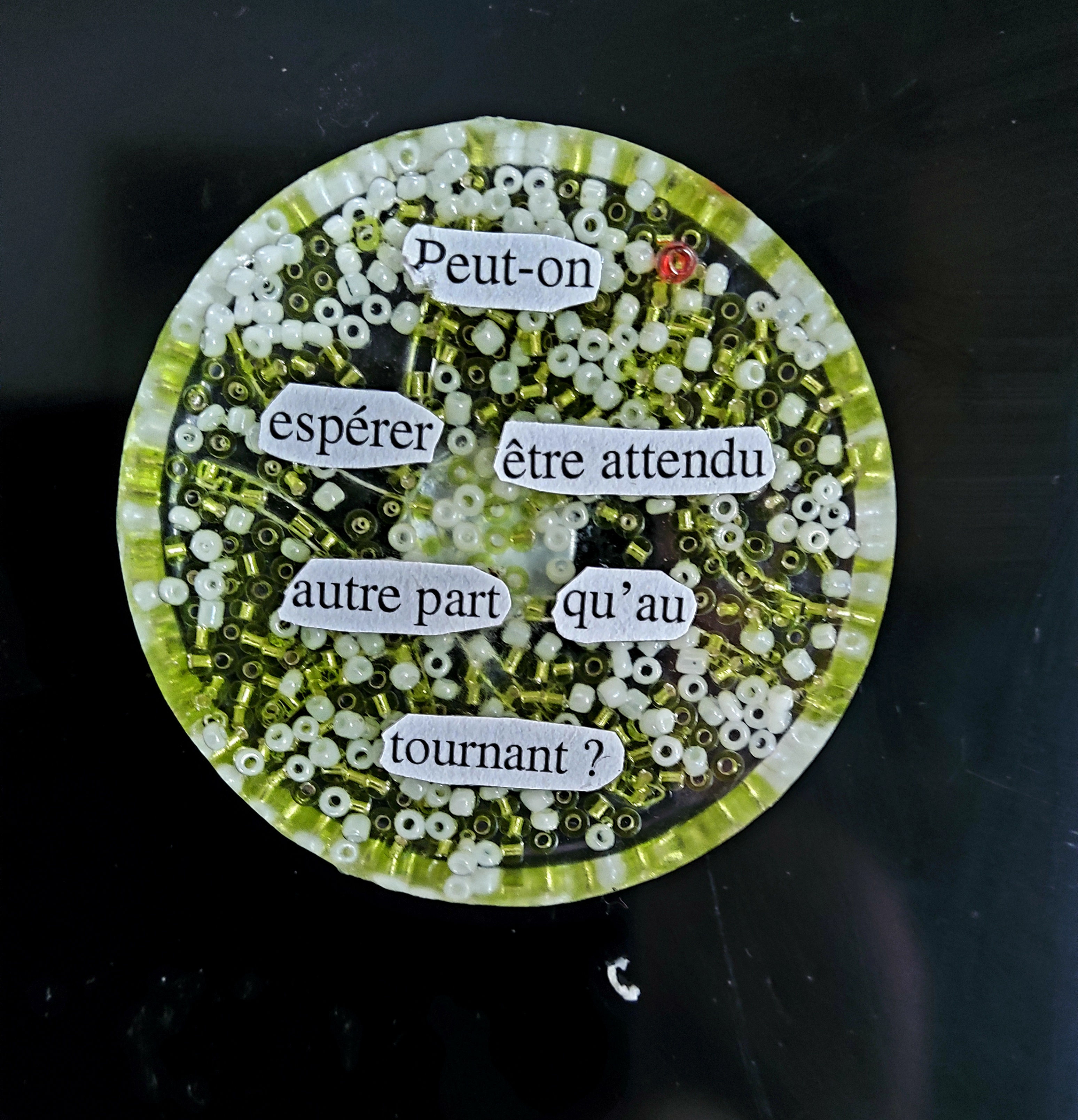 Magnet. Diamètre : 5,7 cm. 