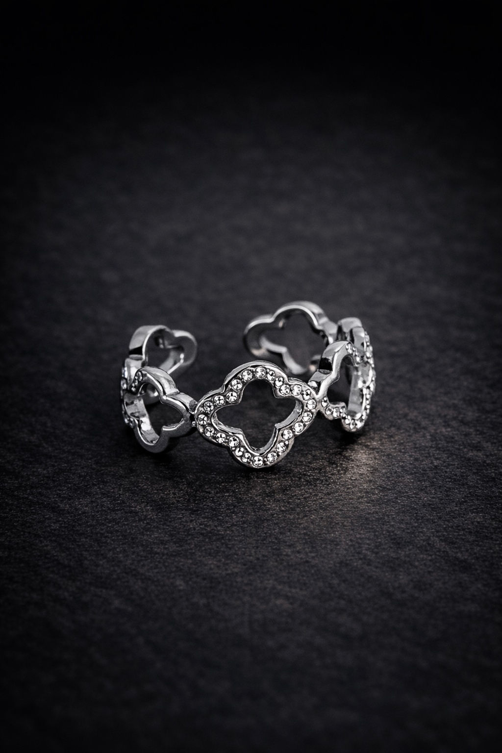 Bague éclat argenté