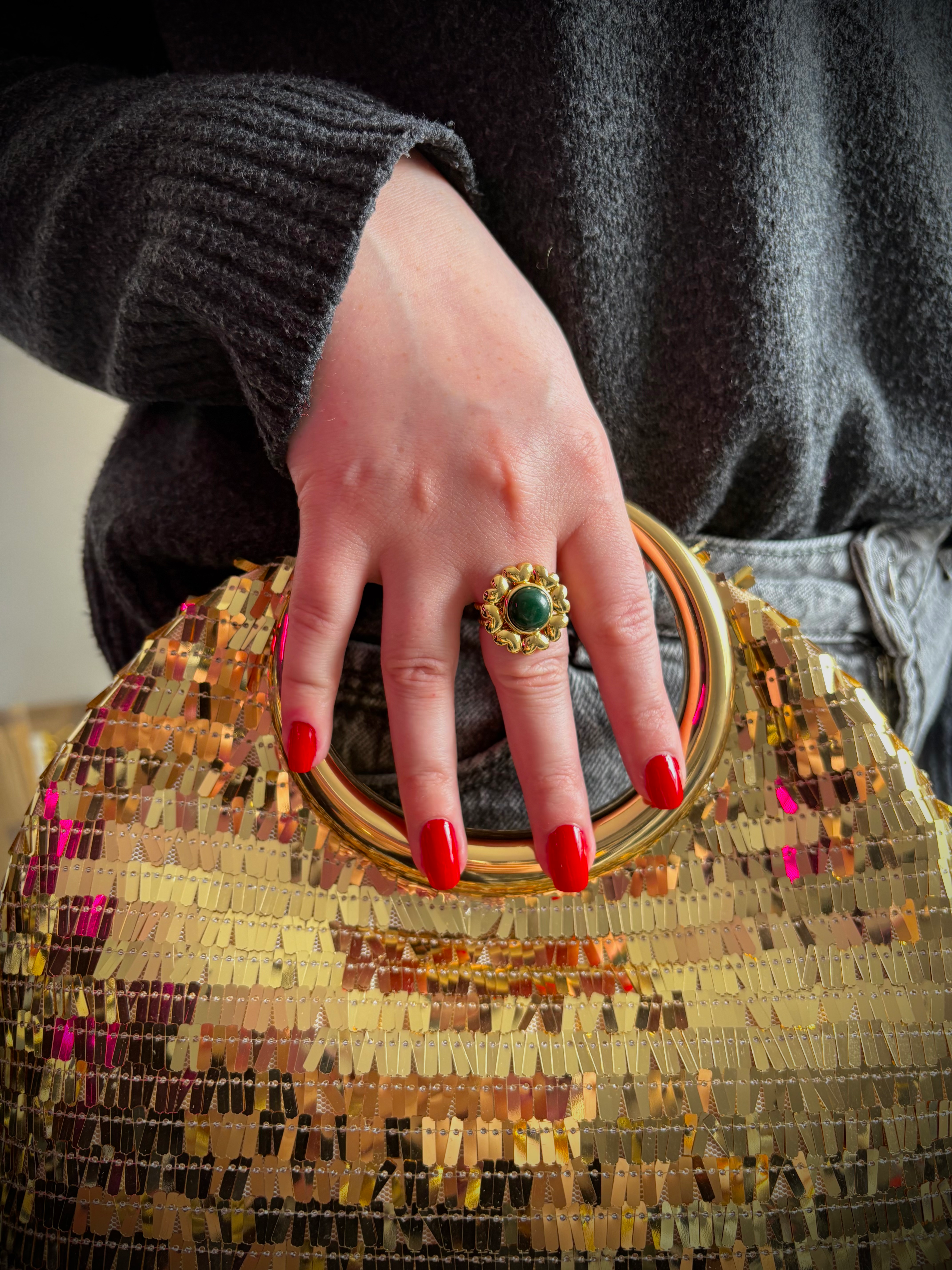 Bague Emeraude de minuit