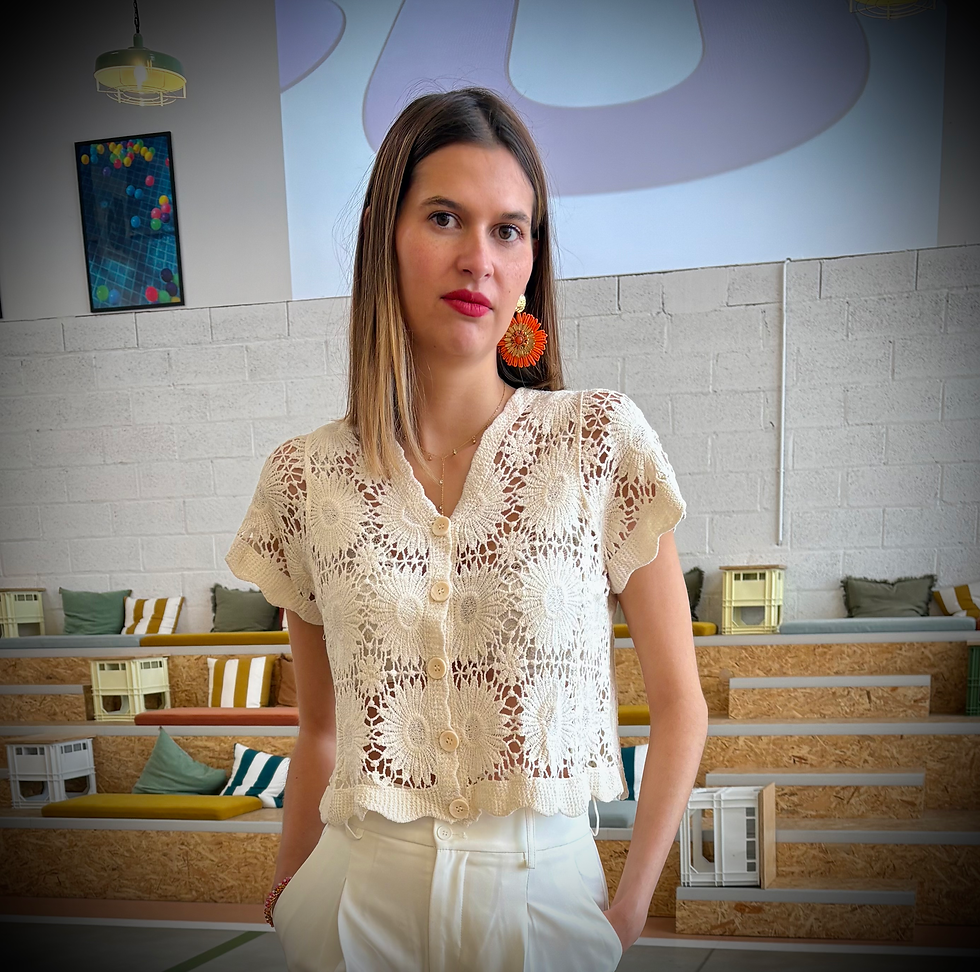 Top Leona en crochet