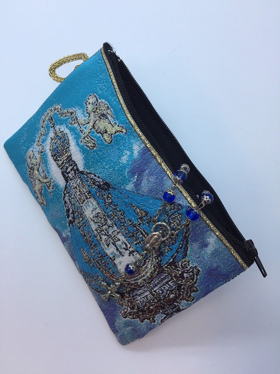 Thumbnail: 12055-M-180 Our Lady of Saint John of the Lakes Rosary Bag, Medium