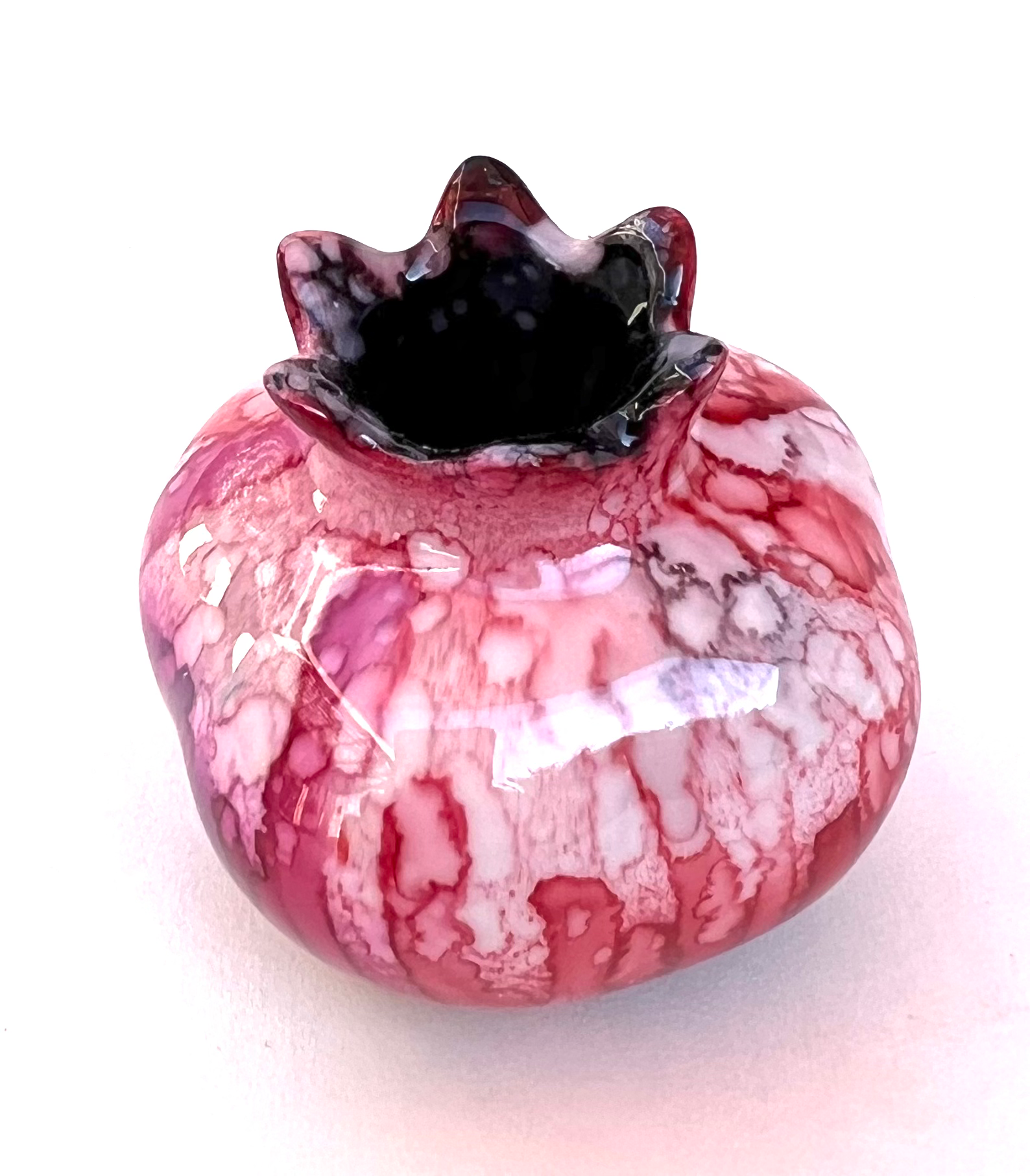 HG-10020 Pomegranate Ceramic Evil Eye Good Luck "Toothpick Holder"