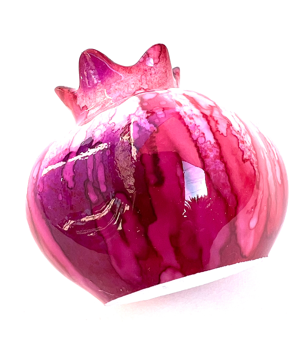 Thumbnail: HG-10020 Pomegranate Ceramic Evil Eye Good Luck "Toothpick Holder"
